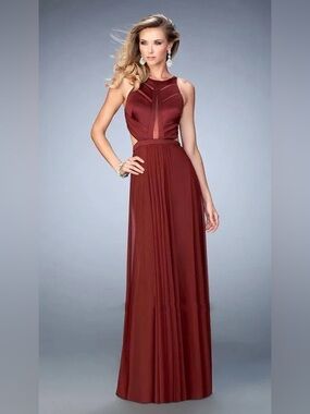 La Femme Gown in Garnet